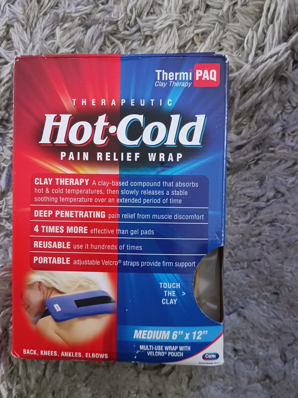 ThermiPAQ Hot-Cold Pain Relief Wrap - Blue/Red